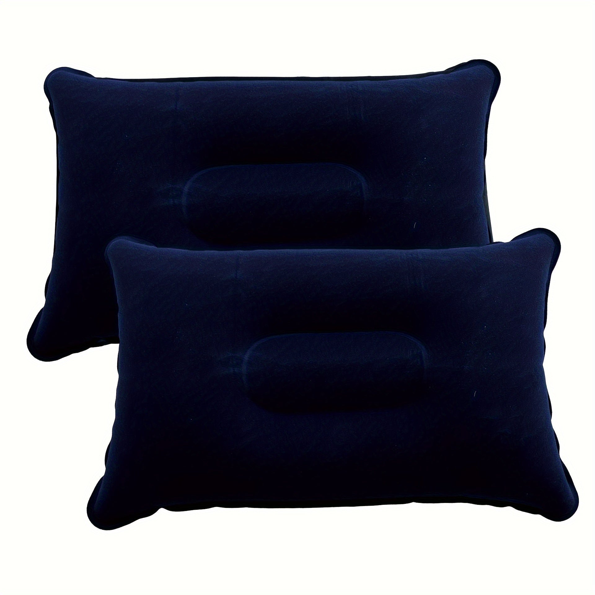 Inflatable Pillows for Camping and Travel - Set of 2 Soft, Portable Pillows