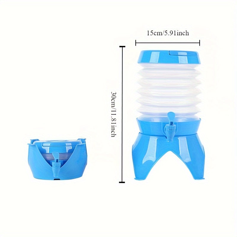 Portable Foldable Water Bucket – 3.5L with Retractable Tap