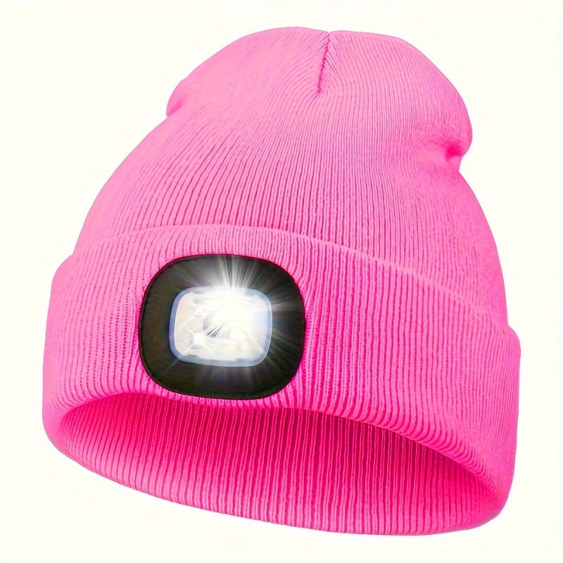 Unisex Beanie with LED Light – Handy Lighting for Evening Walks