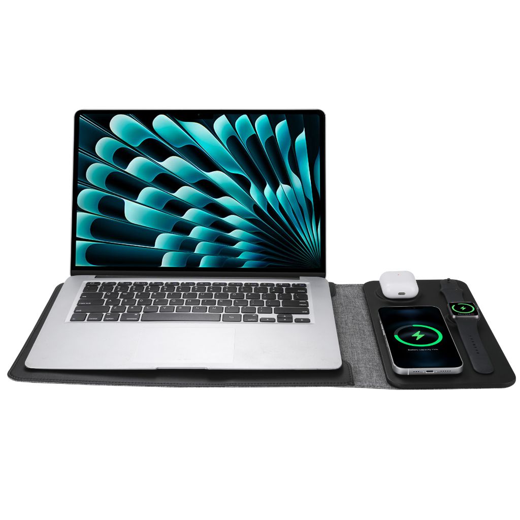 PowerDesk Sleeve – Slim Laptop Case with Wireless Charging Function