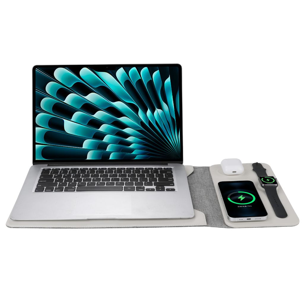 PowerDesk Sleeve – Slim Laptop Case with Wireless Charging Function