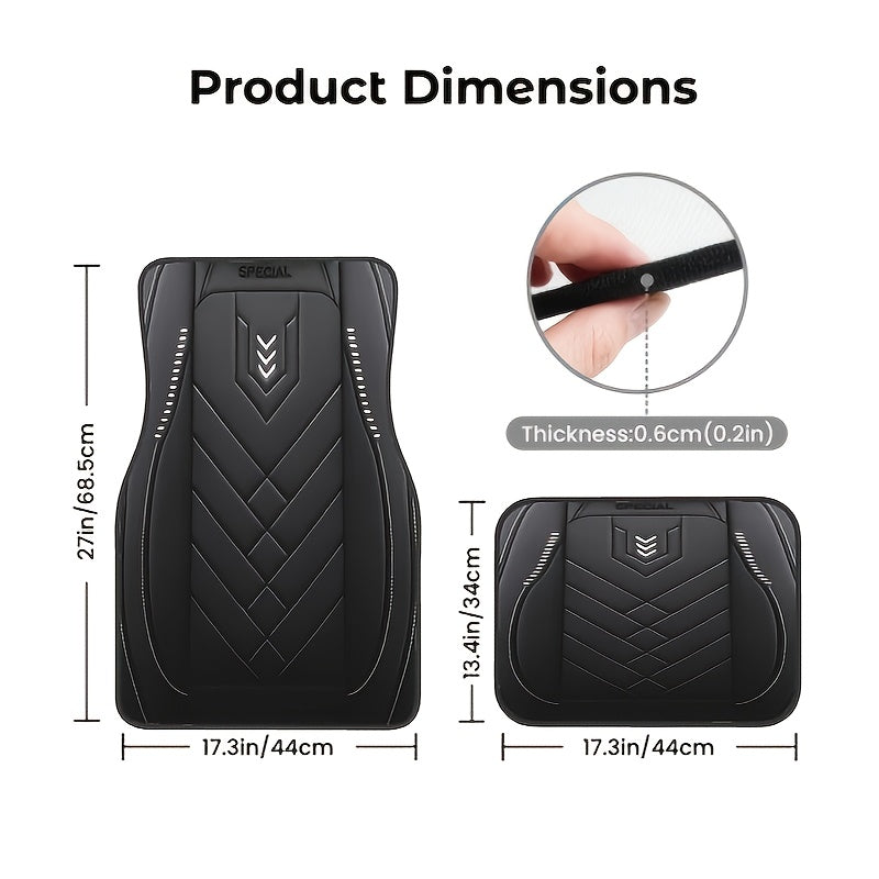 Universal Car Floor Mats – Non-Slip and Washable for All Seasons
