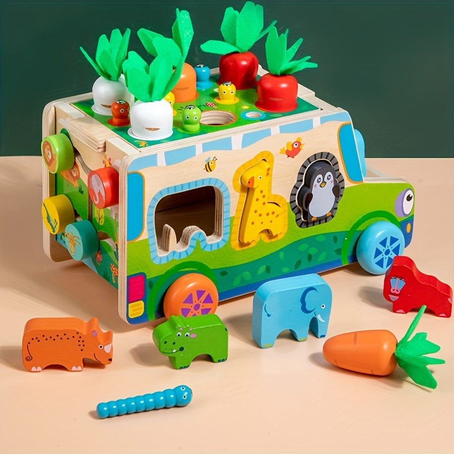 Educational Farm Play Vehicle - Animals and Vegetables in Action