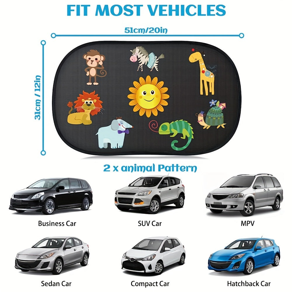 Sunny Animal Adventures Sunshades – Protective and Fun for the Car