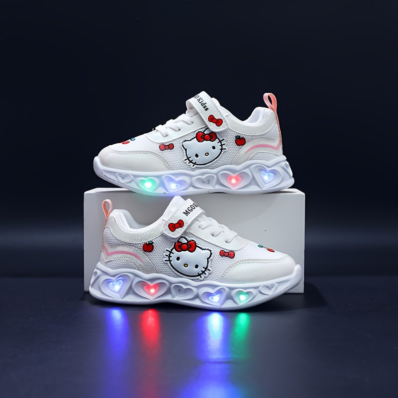 Light-Up Hello Kitty Sneakers – Breathable and Cushioned Fun Shoes