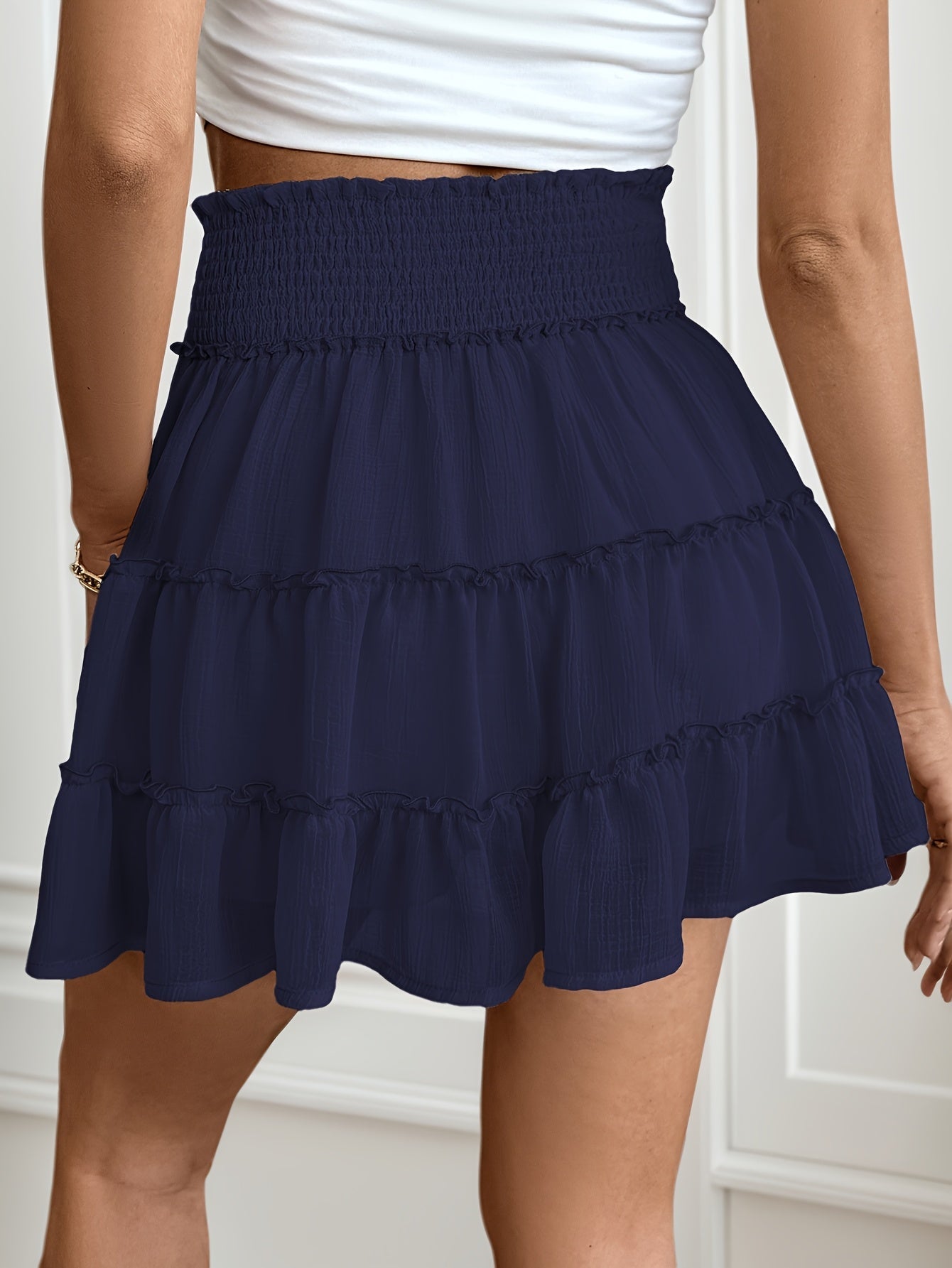 Bohemian Ruffles Mini Skirt – Light and Comfortable