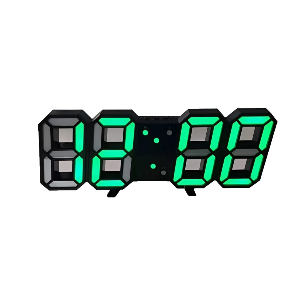 Futuristic LED Wall Clock – Minimalist Design with Smart Time Display