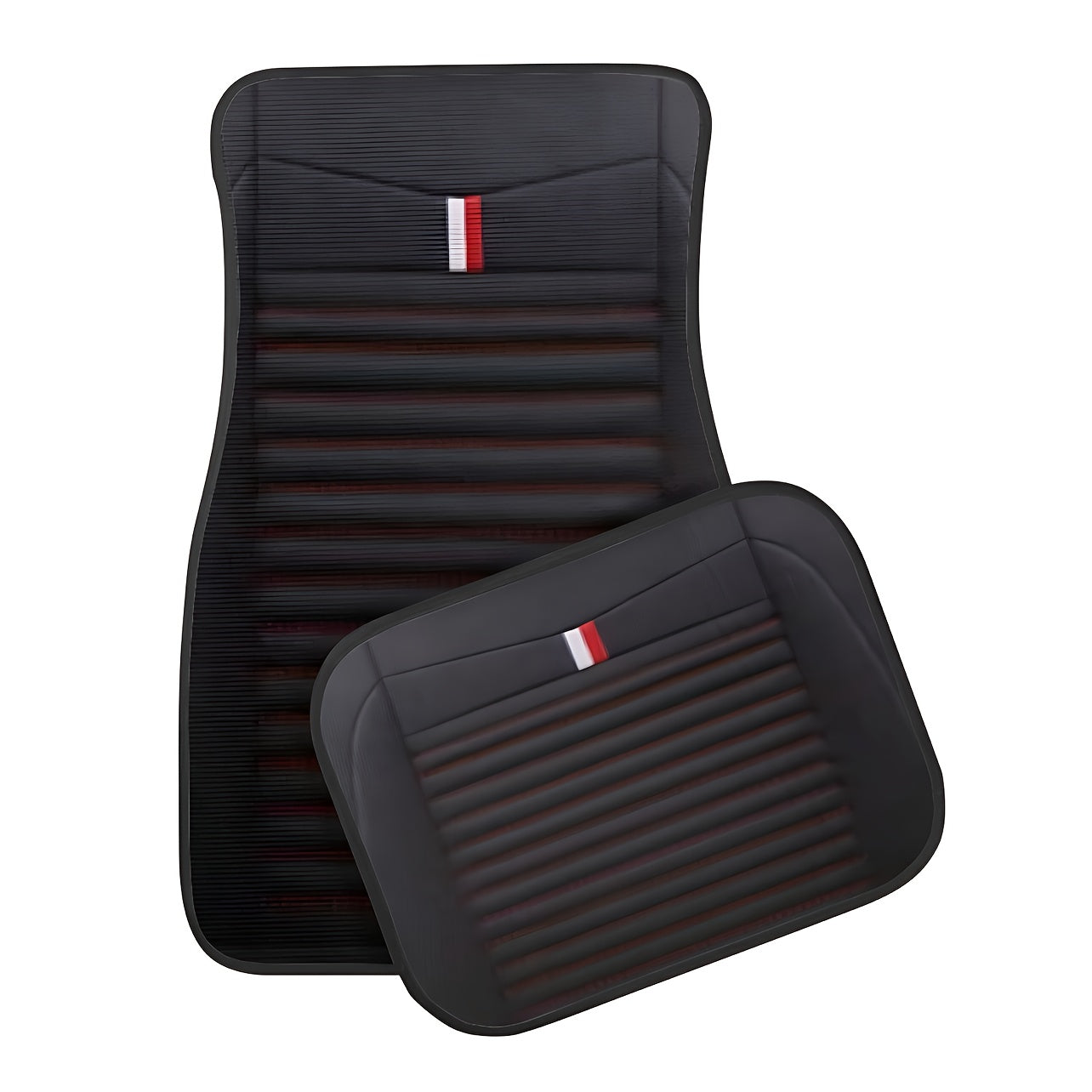 Set of 4 Striped Floor Mats for Cars – Non-Slip and Stain-Resistant for All Seasons