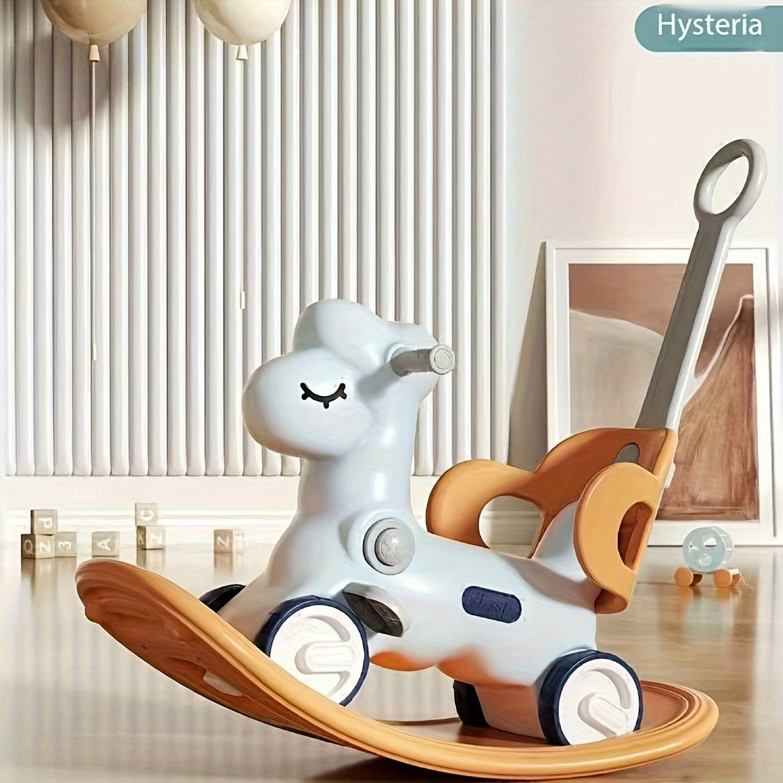 2-in-1 Baby Rocking Horse and Balance Bike - Safe and Fun Toy