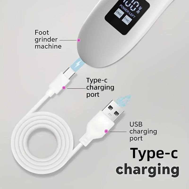 SmoothStep Electric Foot File – Professional Pedicure at Home