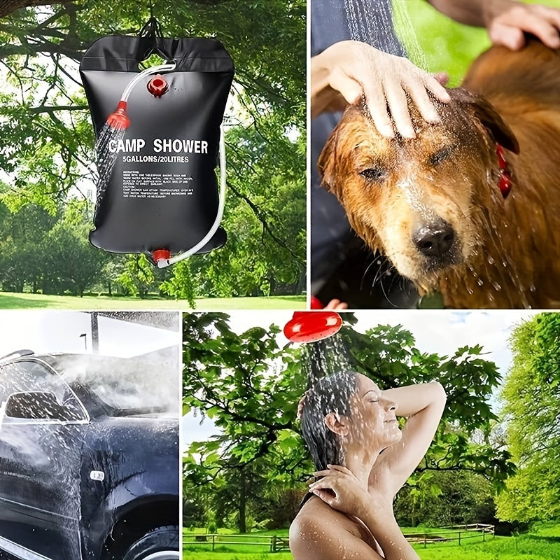 Portable Camping Shower – 20L Capacity with Removable Hose and Shower Head for Outdoor Adventures