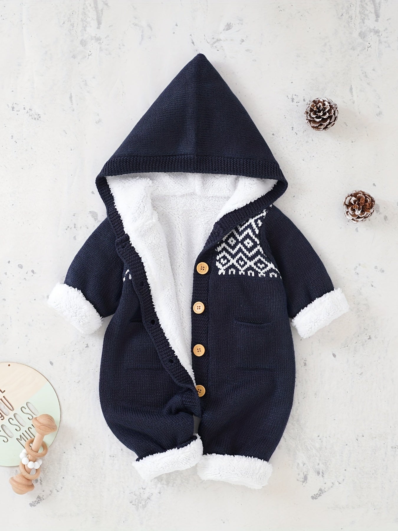 Cute Knitted Jumpsuit - For Warmth and Comfort