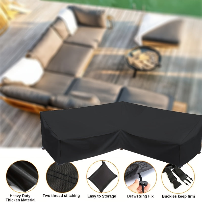 ShieldGuard Outdoor Cover – Robust Protection for V-Shaped Lounge Sets