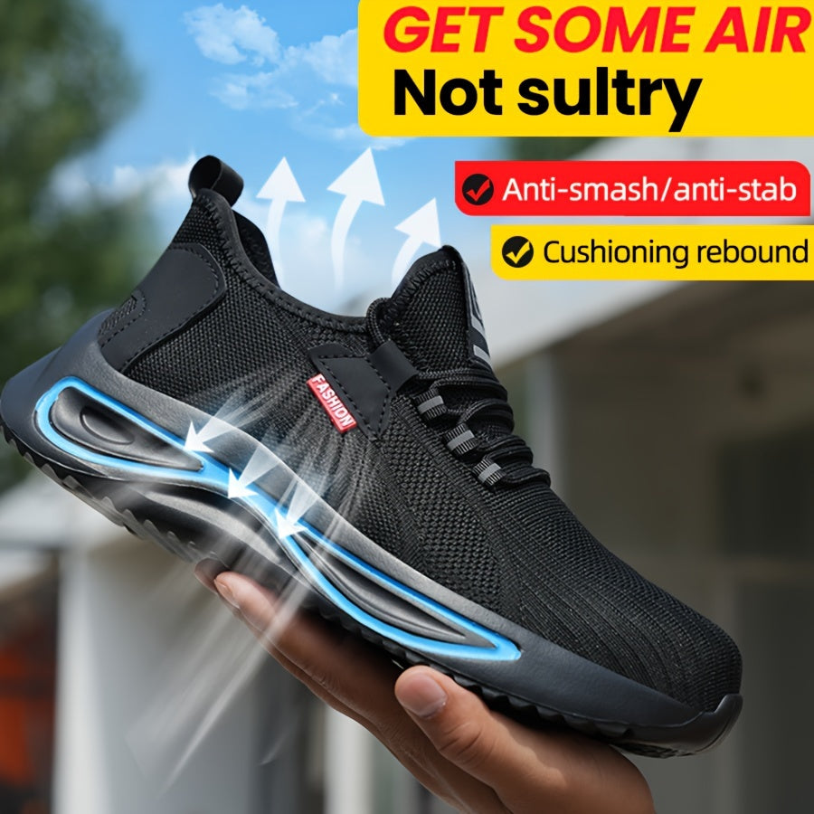 Men’s Lightweight Safety Shoes – Breathable with Steel Toe Protection