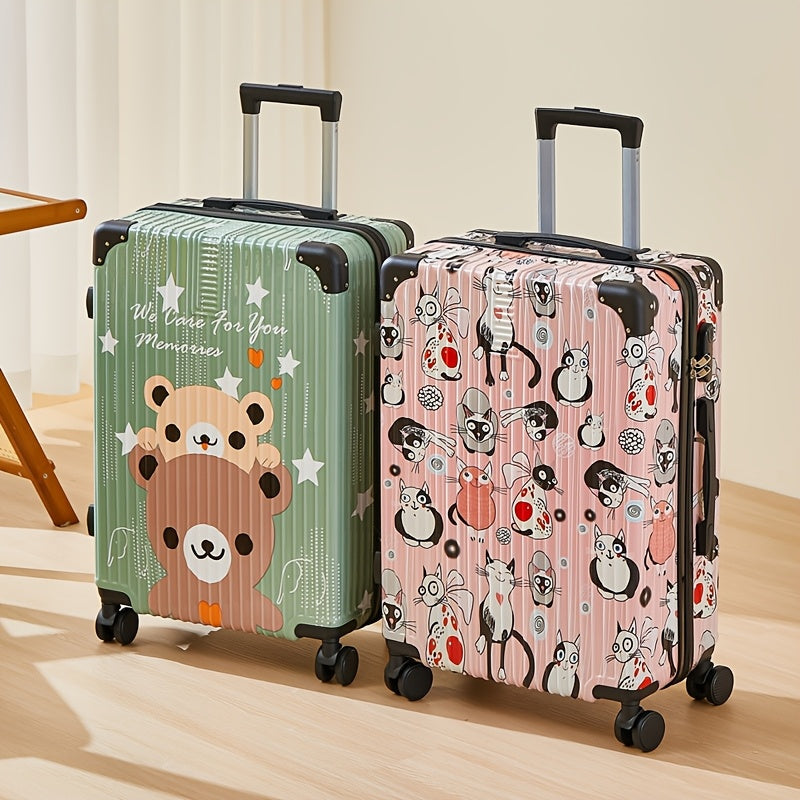 Luxury Graffiti Suitcase with Space Theme – 24 Inch Hardshell Suitcase with Spinner Wheels and TSA Lock