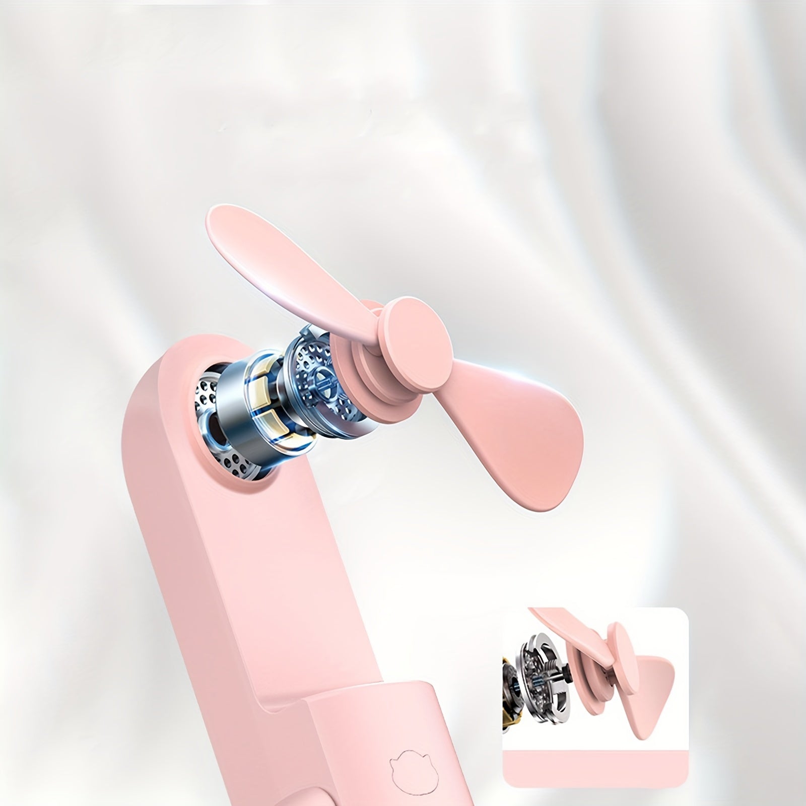 Portable Fan with Power Bank - Quiet and Efficient for On-the-Go