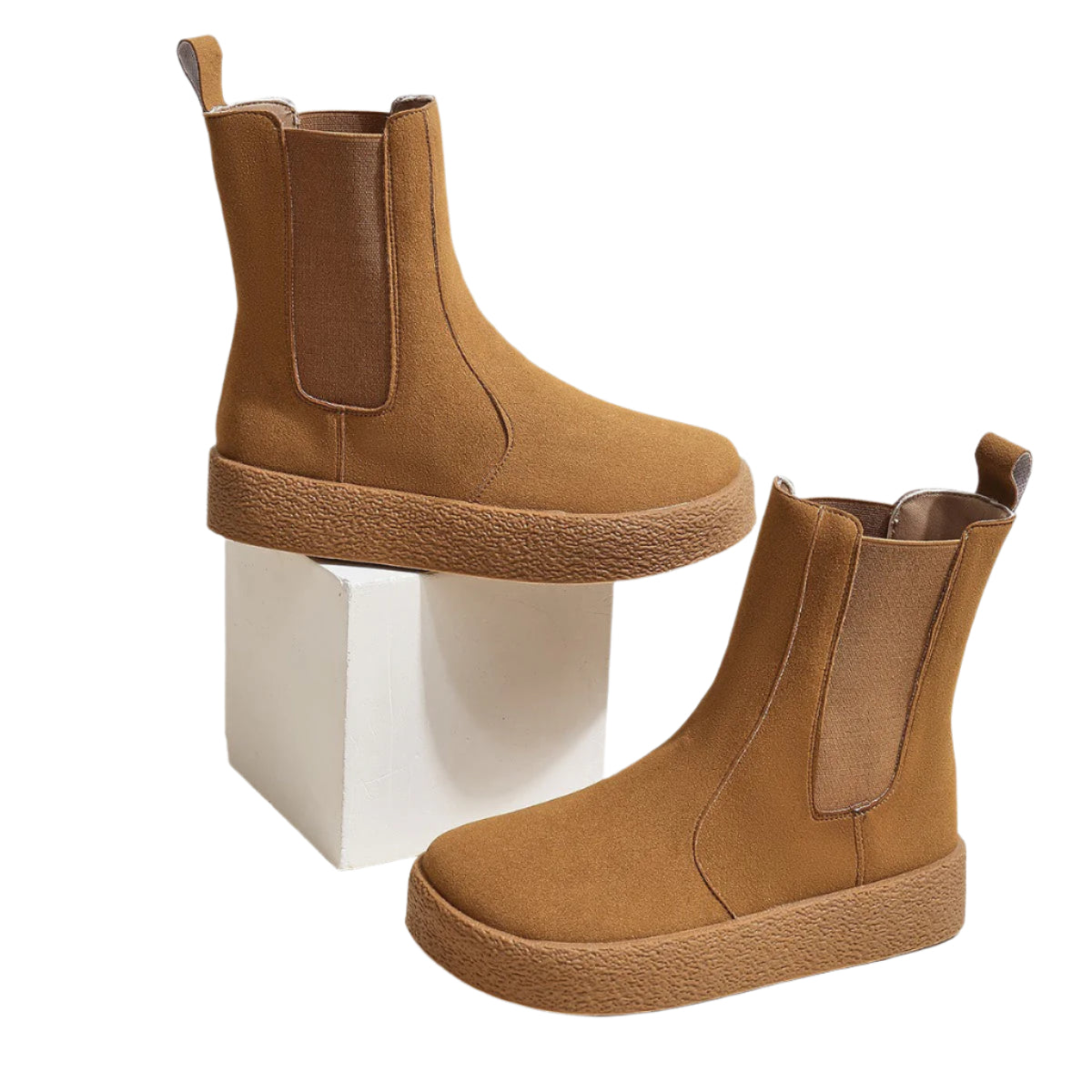 Comfortable Chelsea Boots for Women - Warm and Stylish Slip-Ons