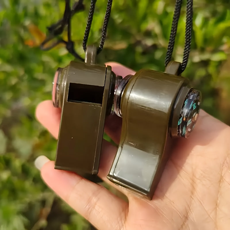 Emergency Whistle with Compass and Thermometer – Durable and Floating Design for Survival and Outdoor Adventures