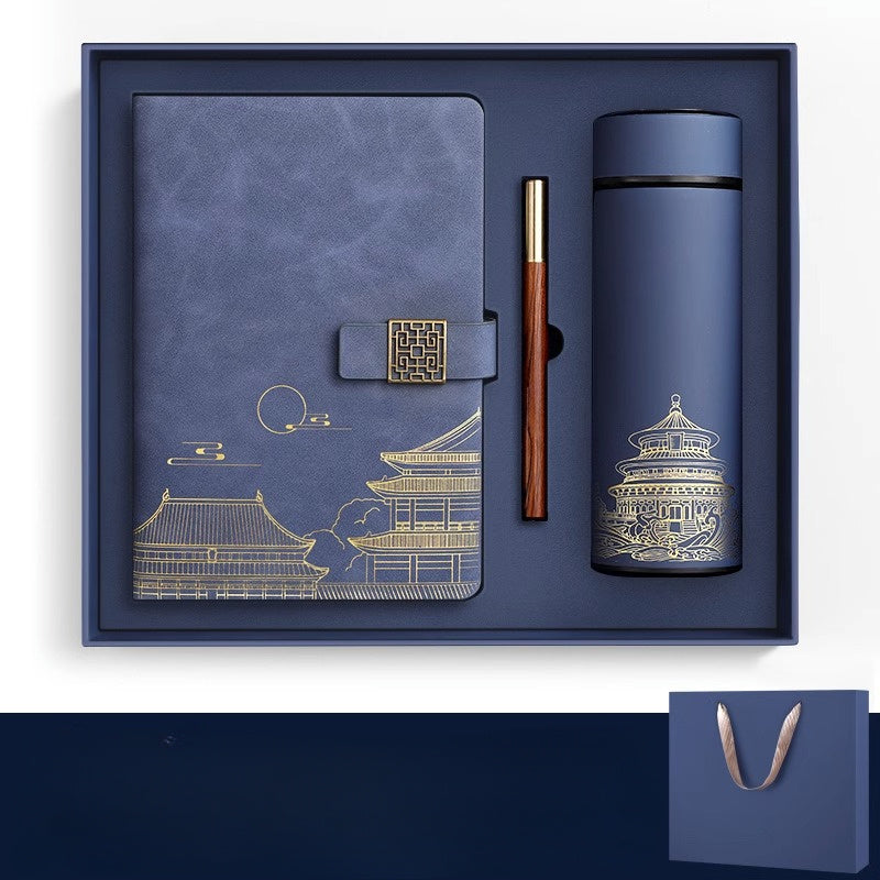 Exclusive Gift Set Forbidden City – Notebook, Thermos Bottle, and Pen in Luxury Box