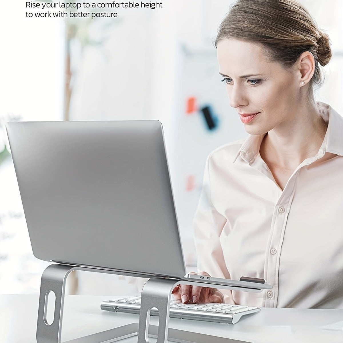 ErgoLift Laptop Stand – Elevated Working with Style and Stability