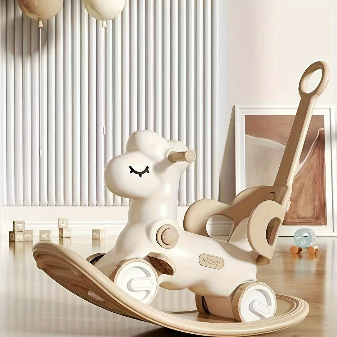 2-in-1 Baby Rocking Horse and Balance Bike - Safe and Fun Toy