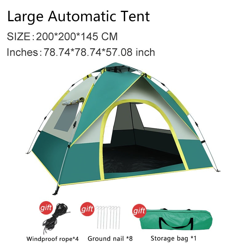 Quick-Setup 4-Person Camping Tent – Breathable and Windproof Shelter