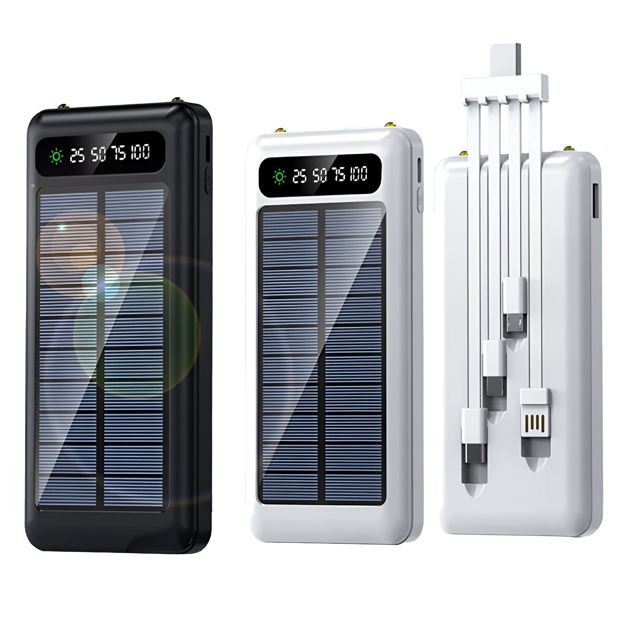 High-Capacity 20,000mAh Solar Power Bank – Fast and Dual Charging