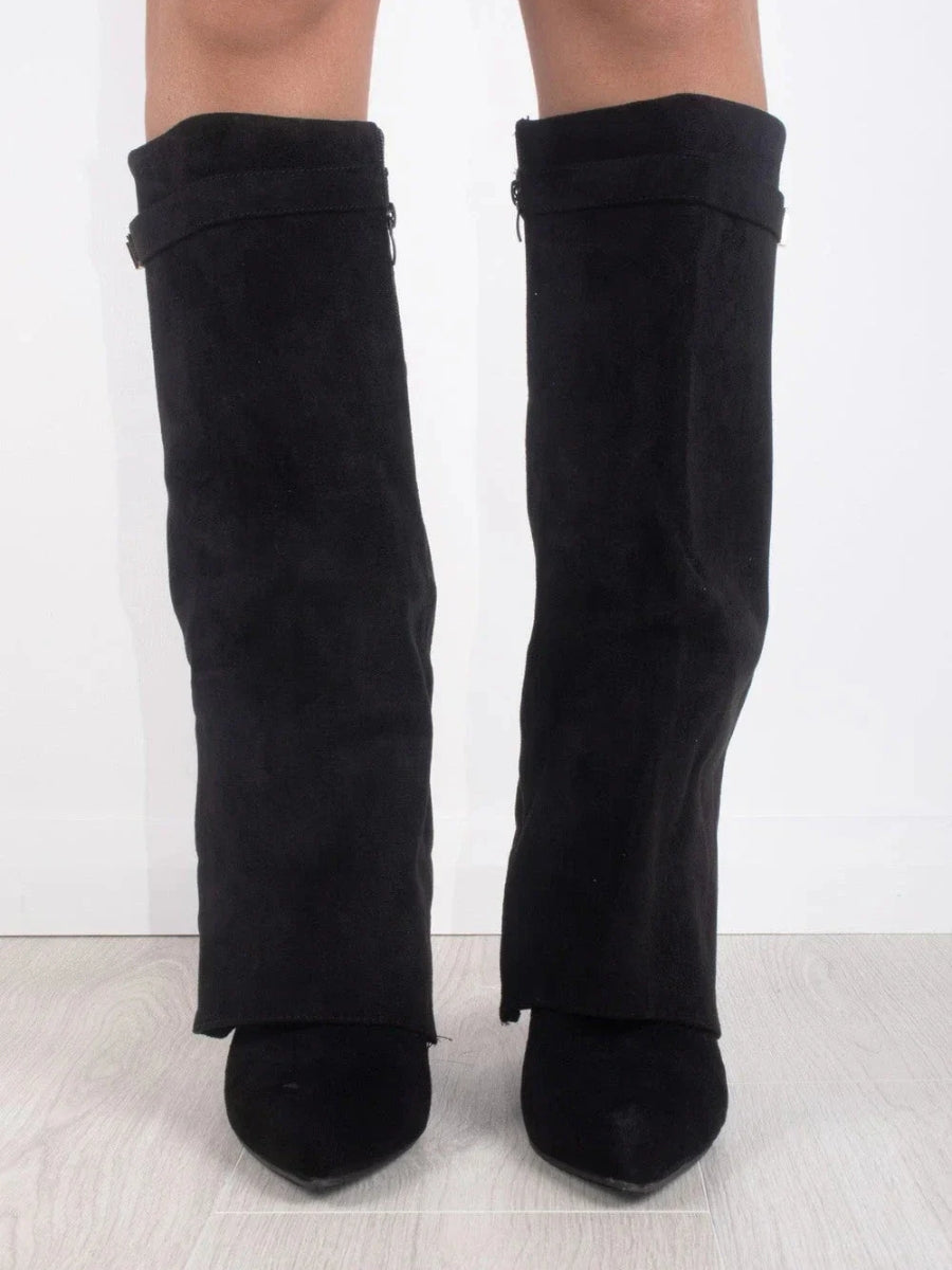 Luxe Suede Over-the-Knee Boots for Women – Comfort and Class