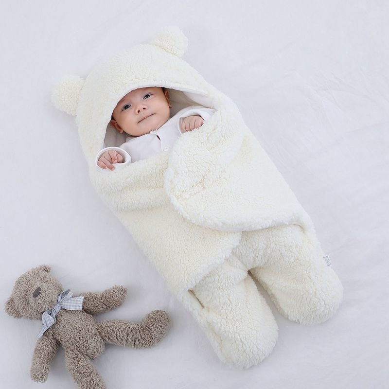 CuddleBear Baby Swaddle Blanket – Soft, Warm and Safe