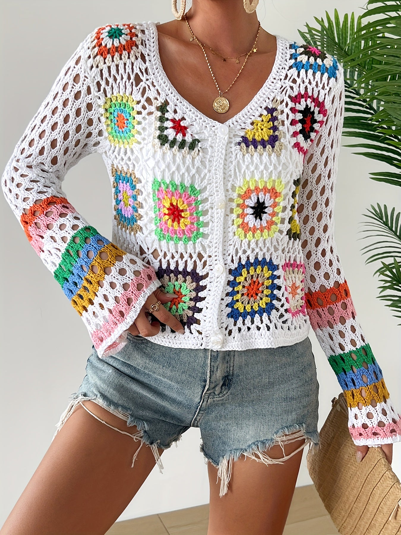 Bohemian Handmade Crochet Dress – Colorful and Comfortable