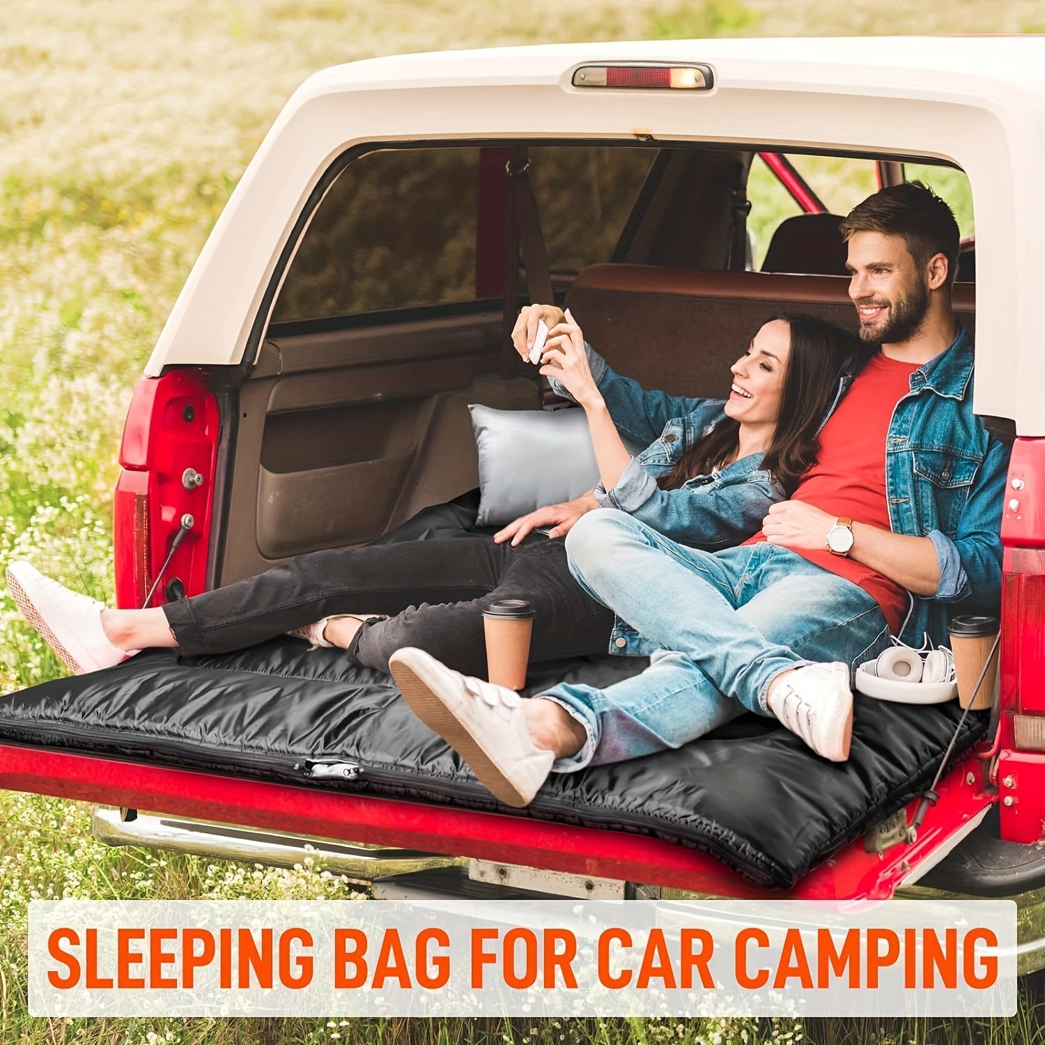 Deluxe 2-in-1 Camping Sleeping Bag with Pillow – Perfect for Camping and Outdoor Adventures