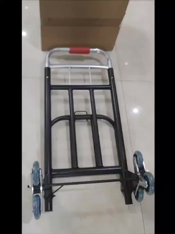 Heavy-Duty Tri-Wheel Stair Climbing Hand Truck – Portable Folding Dolly for Heavy Loads