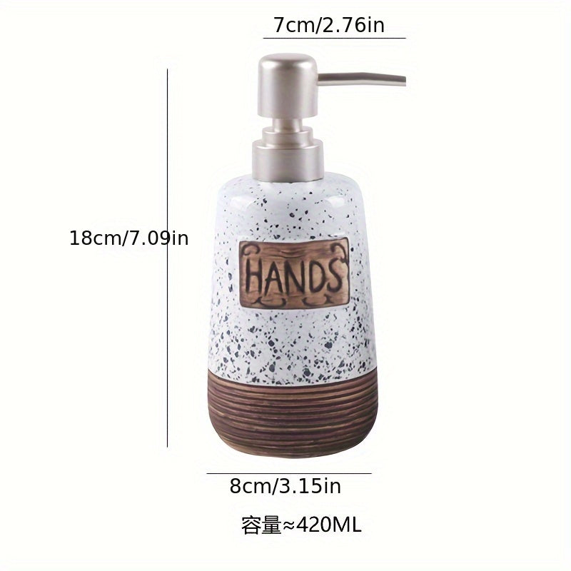 Vintage Ceramic Soap Dispenser – 420ml for Kitchen or Bathroom