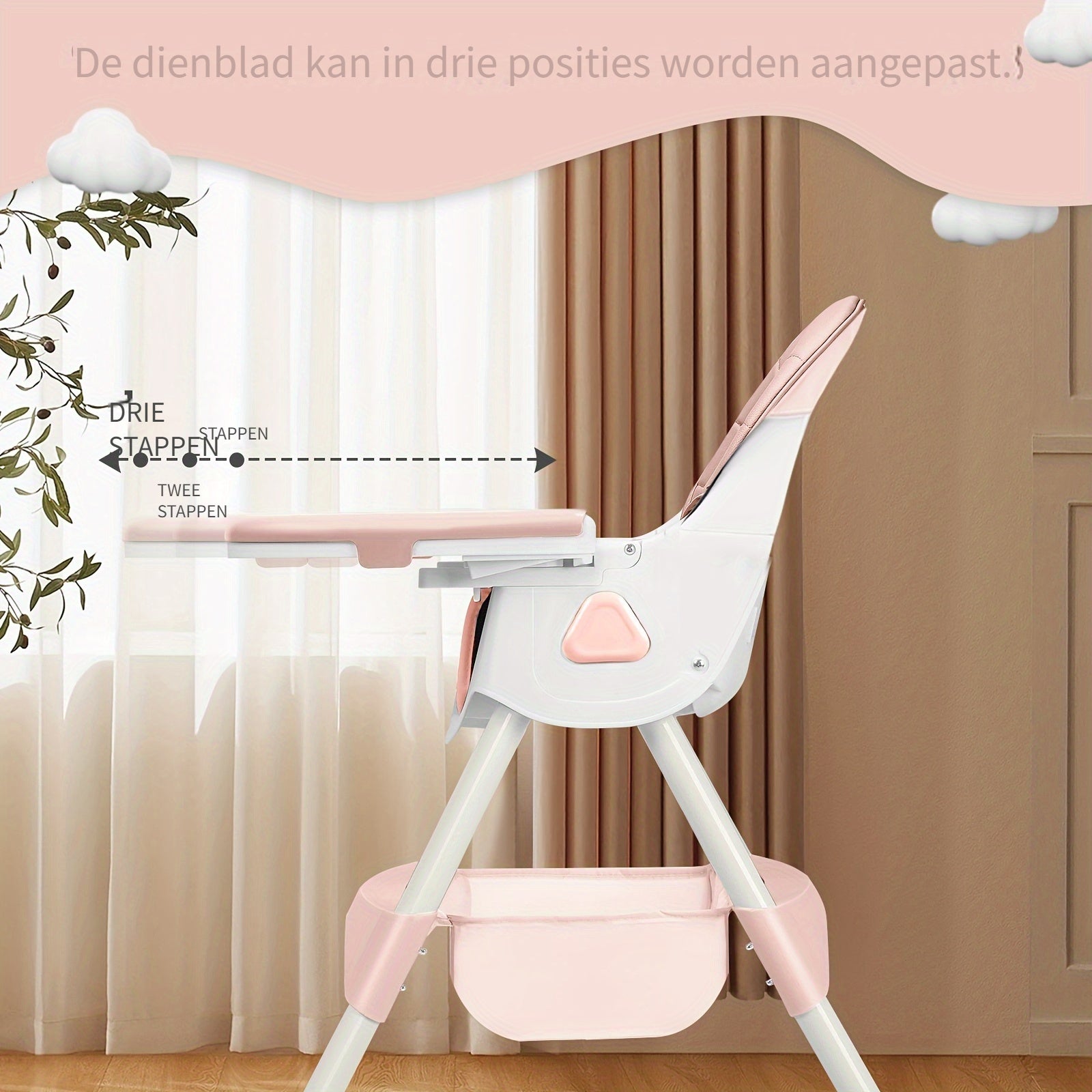 FlexiGrow Toddler High Chair – Adjustable & Multifunctional