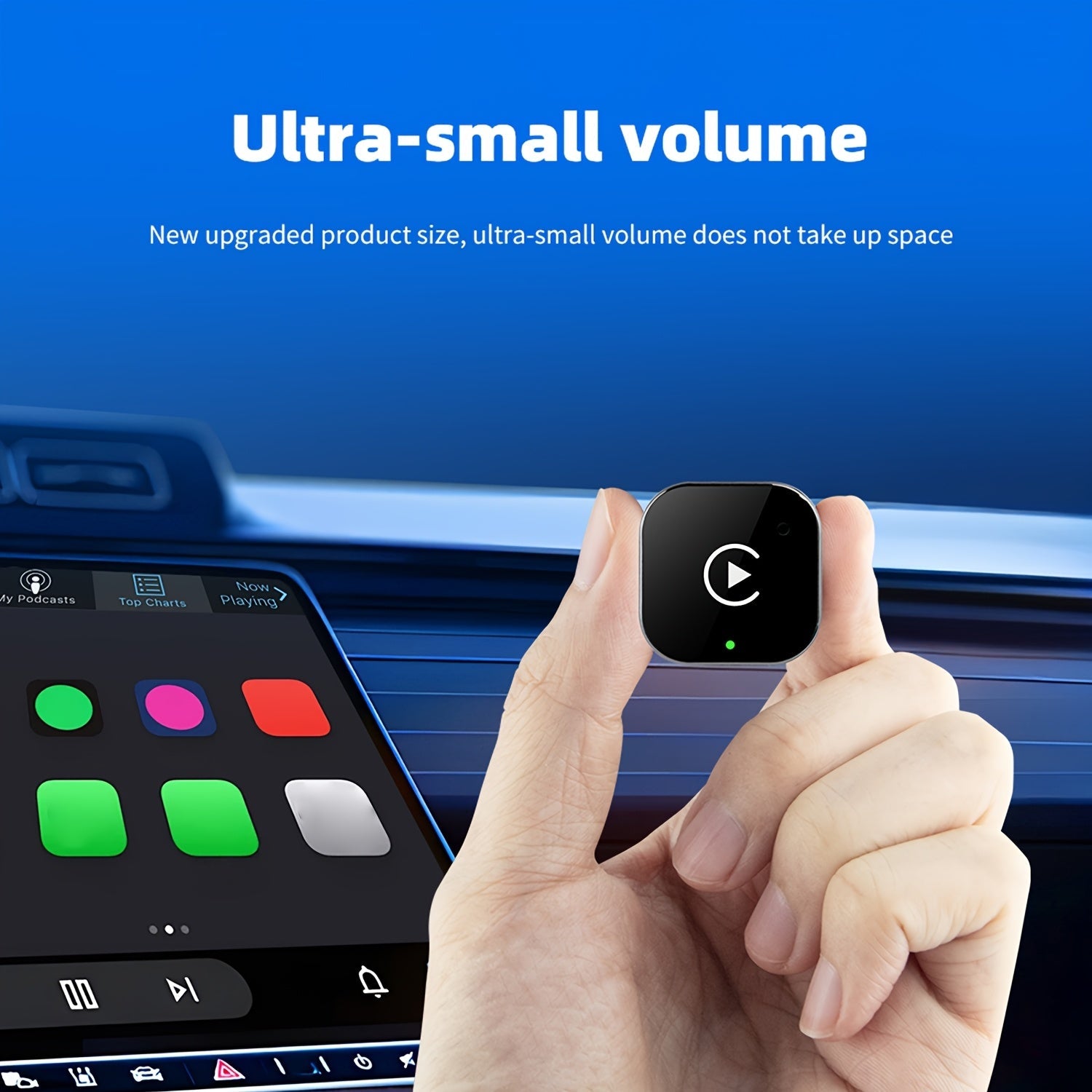 2-in-1 Wireless CarPlay & Android Auto Adapter – Plug & Play Quick Connection
