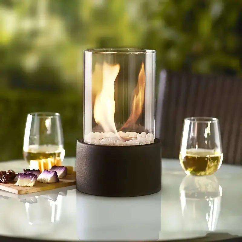 Luna Stylish Bio-Ethanol Tabletop Heater - Warmth and Atmosphere