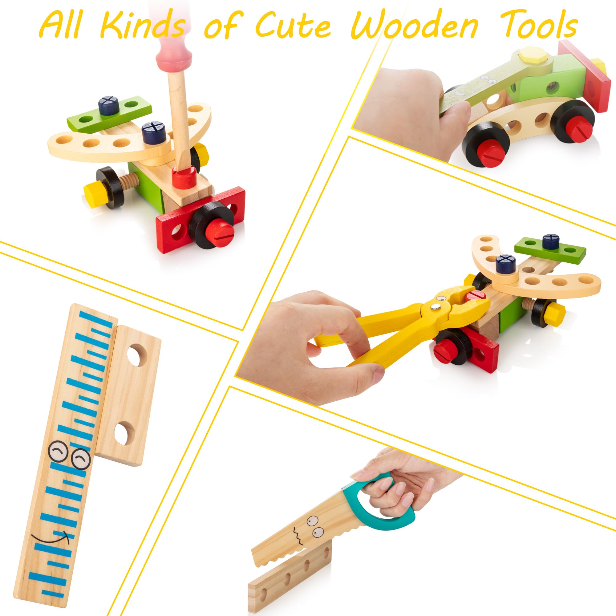 Wooden Tool Box for Children - Creative and Educational