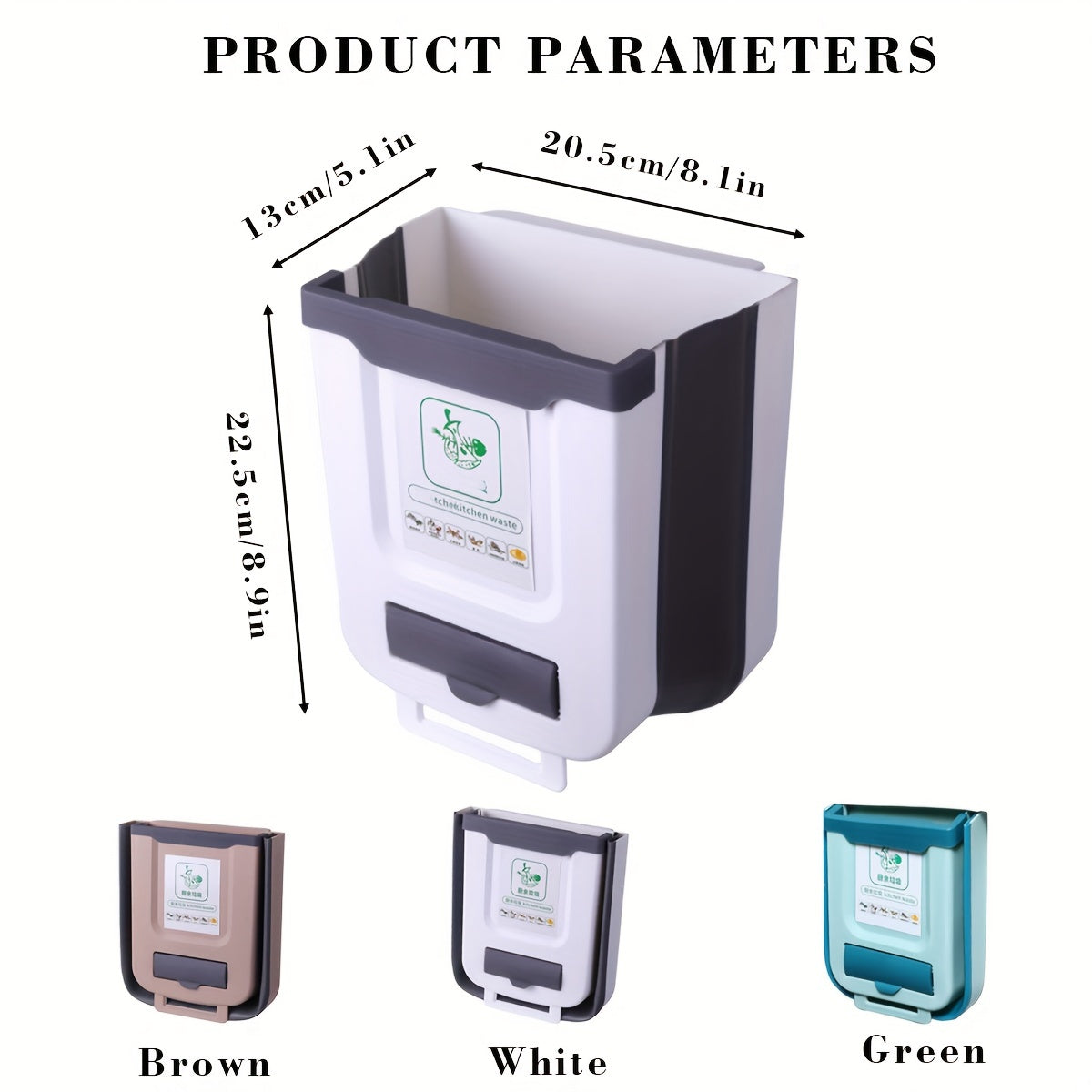 Foldable Kitchen Trash Can - For Smart Waste Management in Every Kitchen