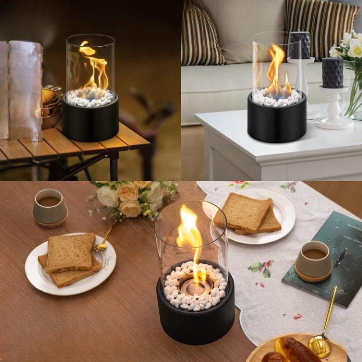 Luna Stylish Bio-Ethanol Tabletop Heater - Warmth and Atmosphere