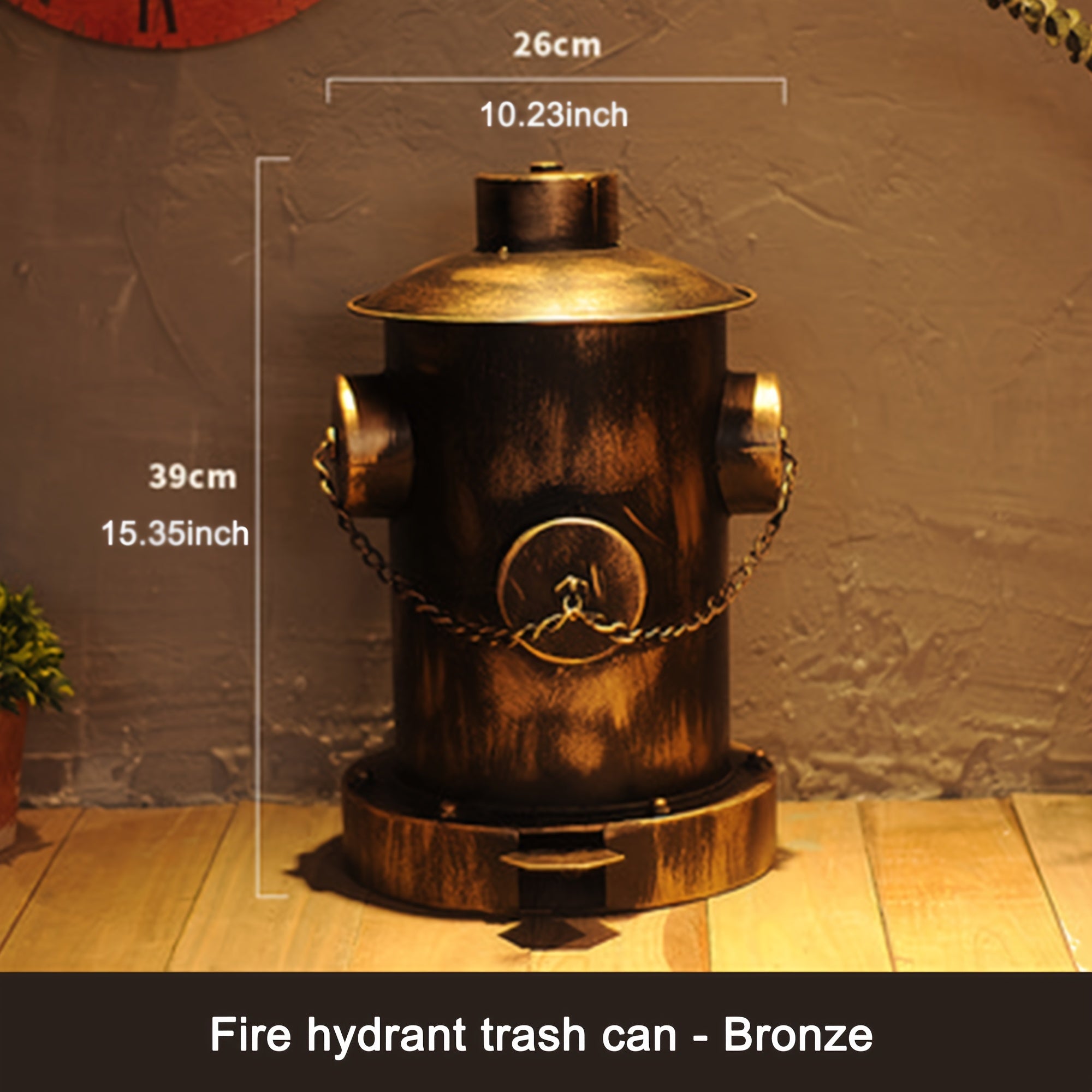 Vintage Fire Hydrant Trash Can - The Perfect Father's Day Gift for Home