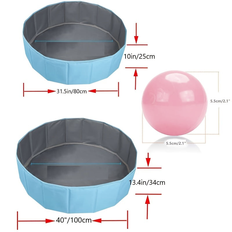 Ocean Ball Pit FunZone - Colorful, Foldable, and Safe Play Fun for Little Ones