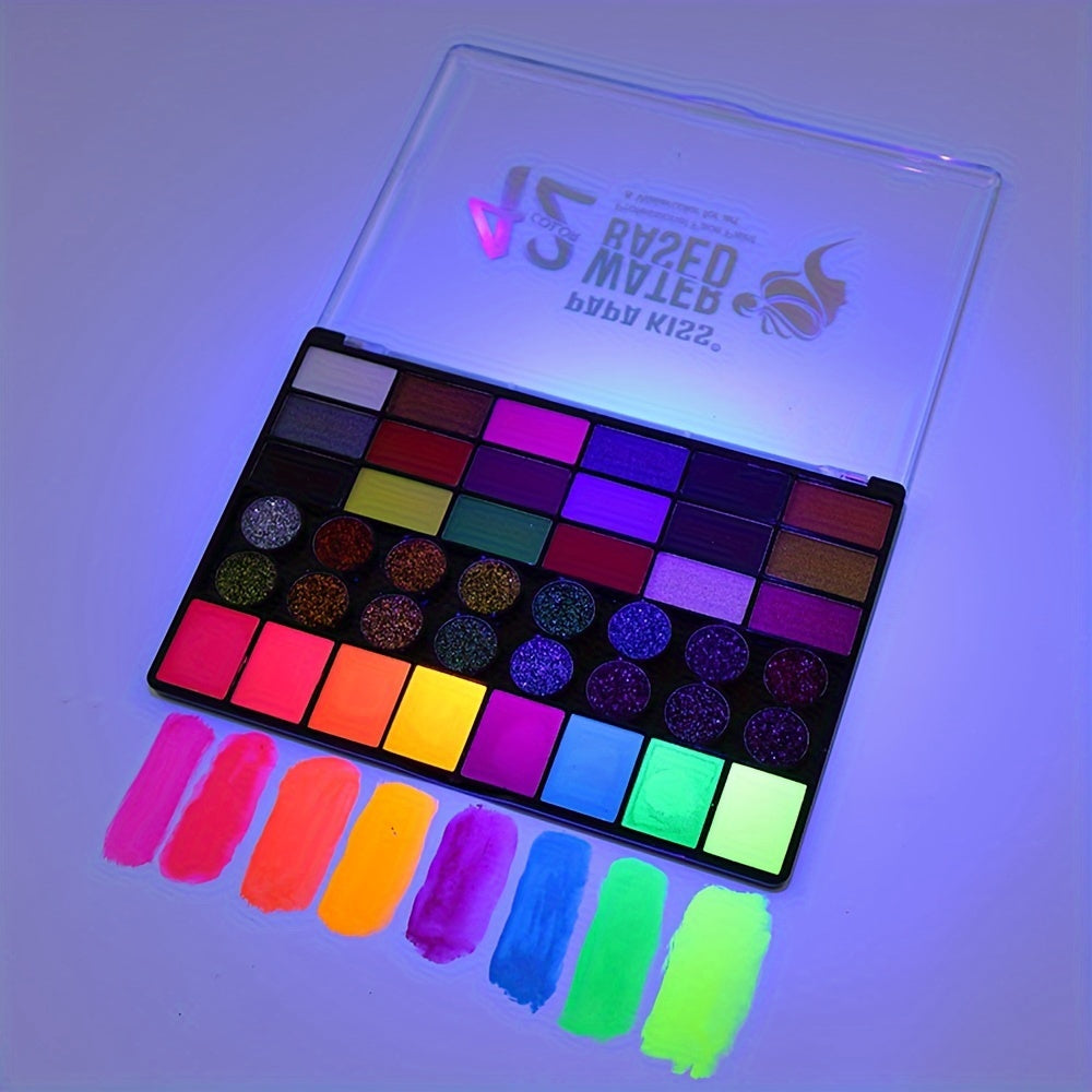 42-Color Water-Based Face and Body Paint Set – Perfect for Creative Art and Painting