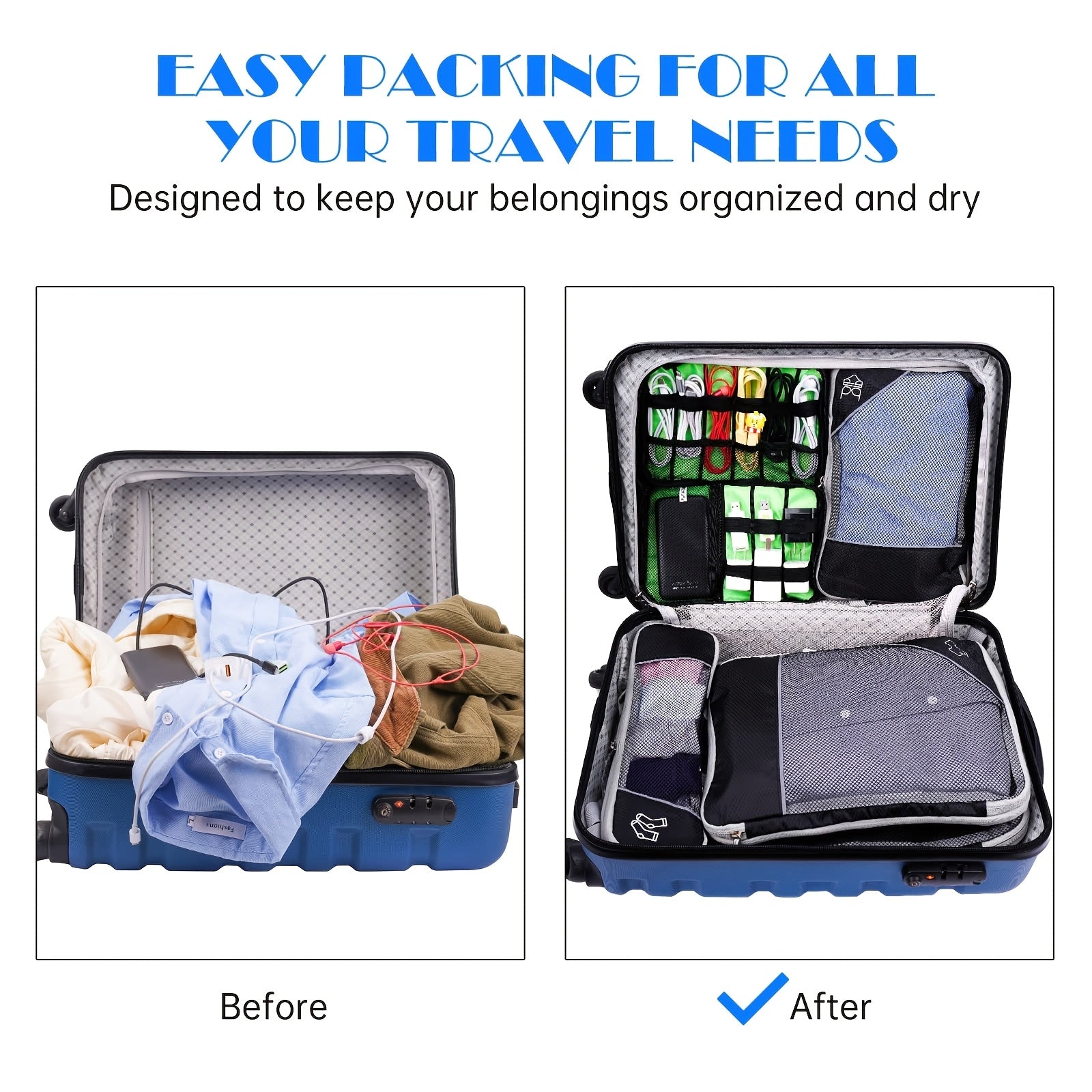 Travel Organizer Set – Compact and Practical for Traveling