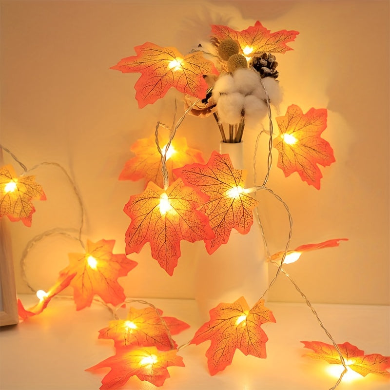 LED Leaf Light String – Warm Autumn Atmosphere for Home and Parties