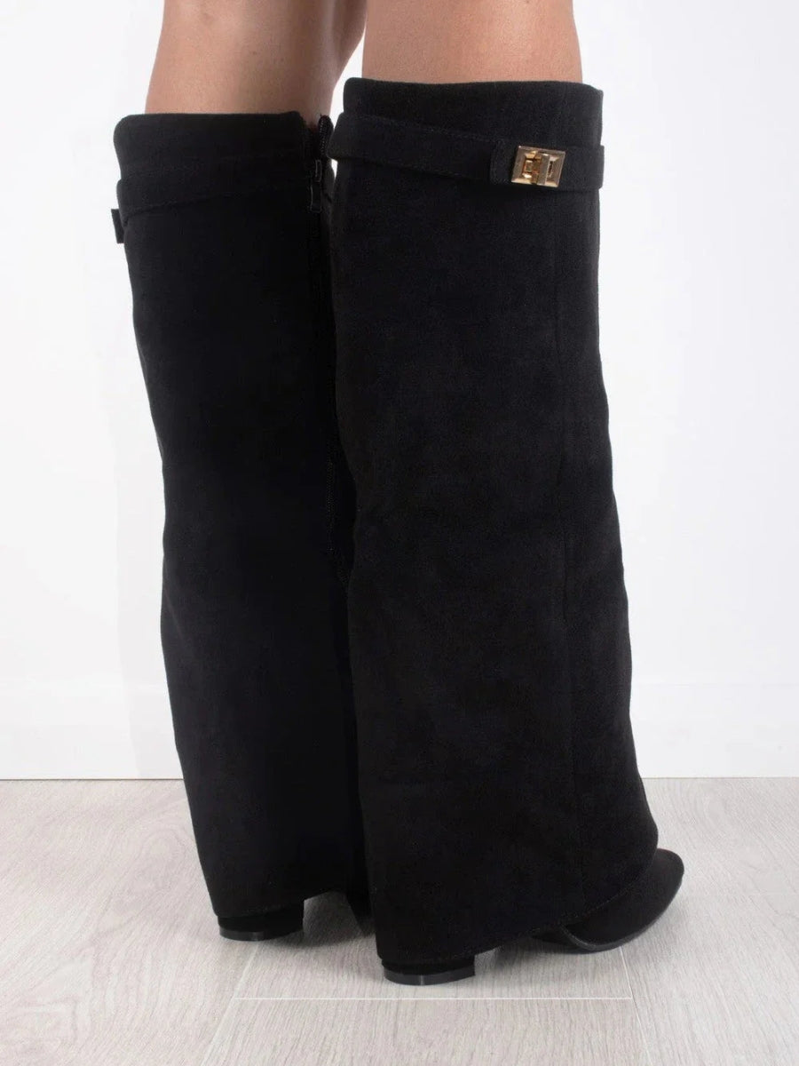 Luxe Suede Over-the-Knee Boots for Women – Comfort and Class
