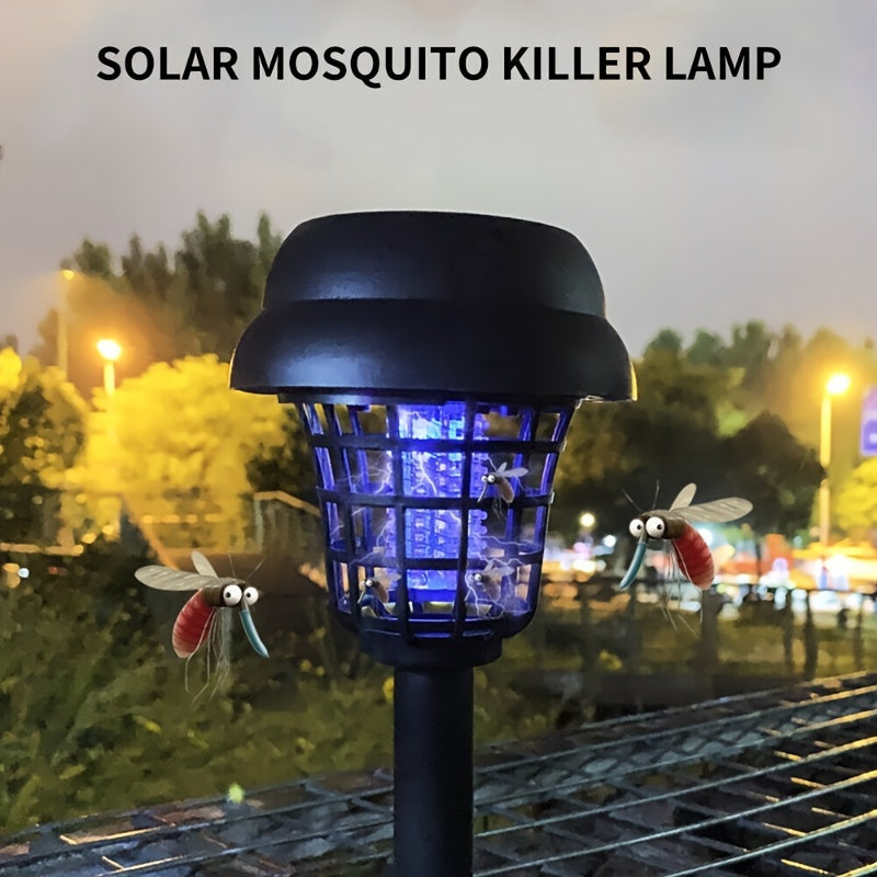 Solar Outdoor Insect Killer Lamp – Mosquito & Fly Trap Duo