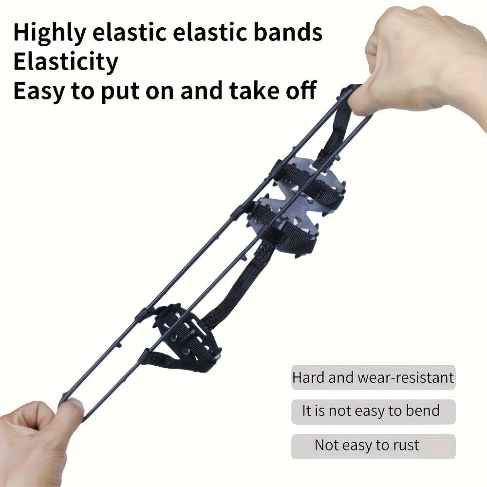 24-Tooth Anti-Slip Crampons – Perfect for Hiking, Climbing, and Winter Sports
