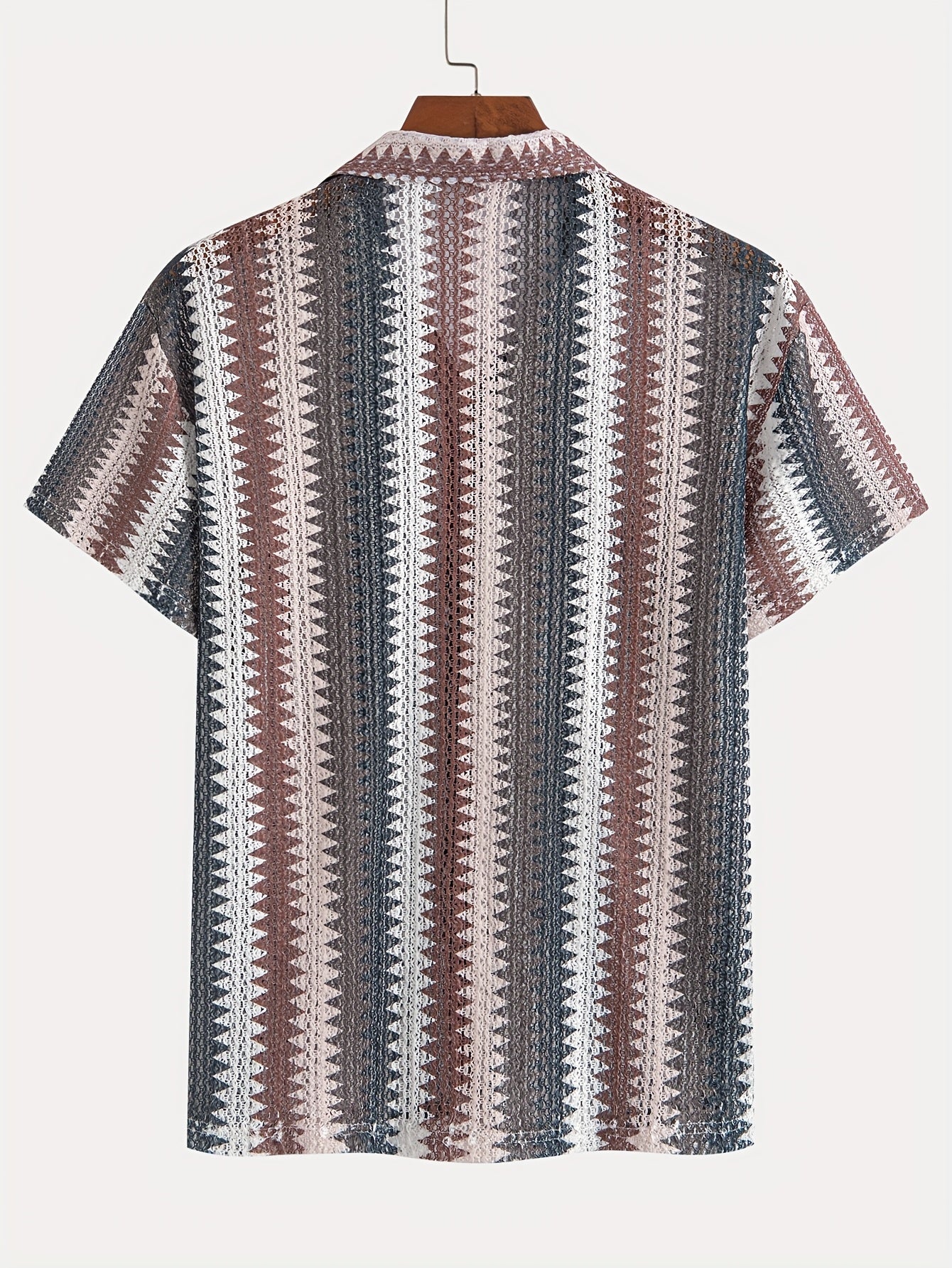 Men's Summer Casual Short Sleeve Shirt – Woven Fabric for a Fresh Look