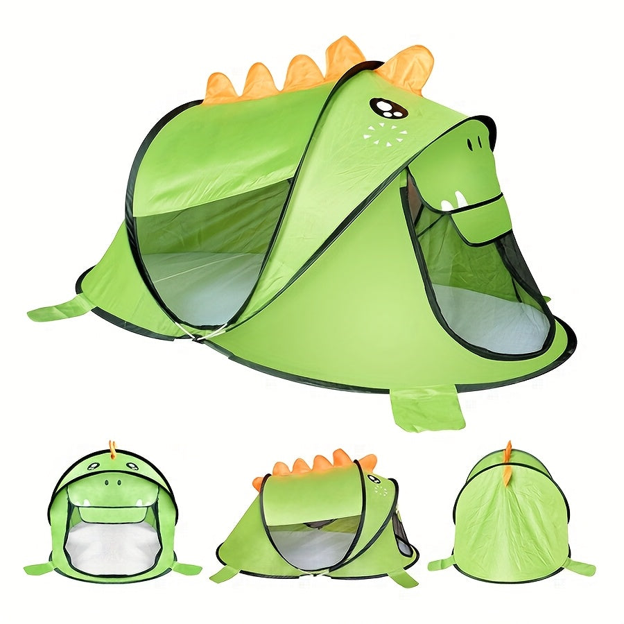 Children’s Dinosaur, Shark & Bear Pop-Up Play Tent Set with UPF 50 – Breathable & Portable for Babies & Toddlers