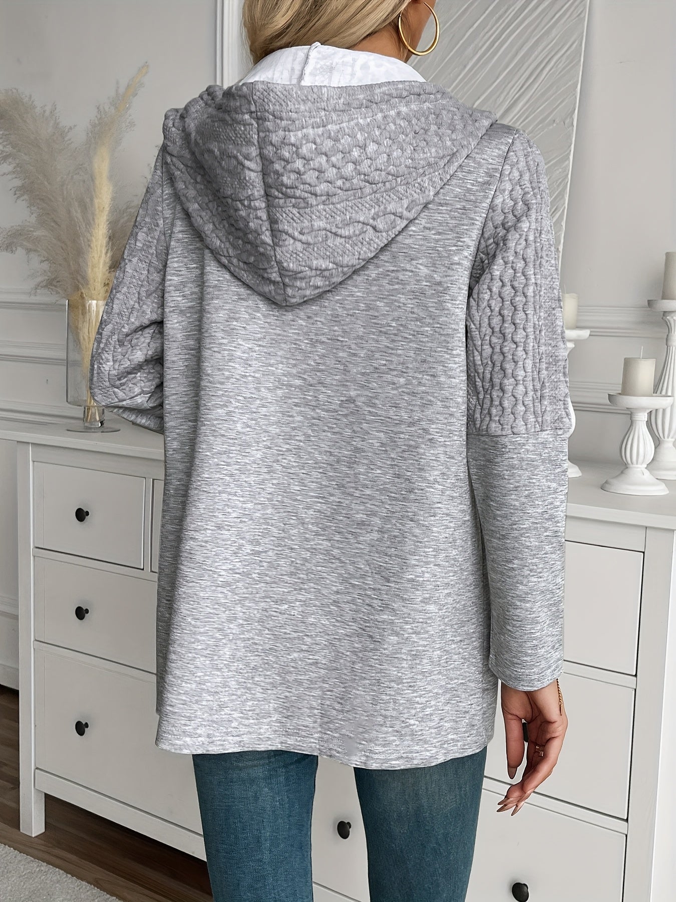 Luna Knitted Hoodie Jacket - Stylish and Comfortable for Women in Autumn and Winter